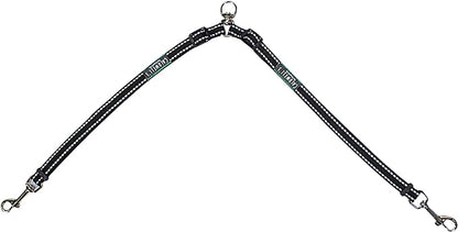 Caldwell's Pet Supply Co. Leash Coupler, Two Dog Leash Splitter to Split Leashes for Walking 2 Dogs, Tangle Free Double Dog Leashes Connector, Adjustable Attachment for Small or Medium Dogs