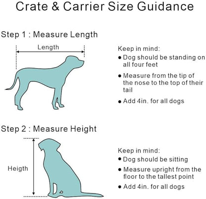 unipaws 41 Inch Furniture Style Dog Crate for Medium Large Dogs, Indoor Aesthetic Dog Stuff Kennel, Modern Wood Wire Cage, Pretty Cute End Side Table Nightstand, Weathered Grey