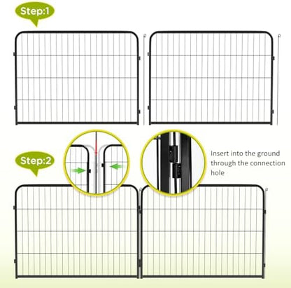 BestPet | Dog Playpen Extender | 24", 4 Panels | Expandable Design