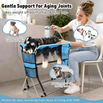 Dog Grooming Hammock with Stand