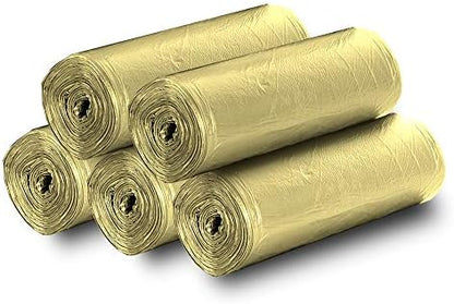 5 Rolls Small Trash Garbage Bags, 4 Gallon 100 Counts