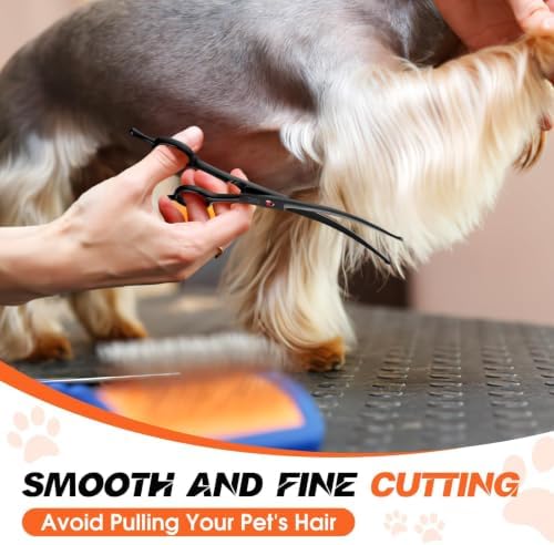 JASON Curved Dog Grooming Scissors