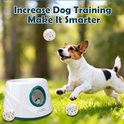 MEKAPLE Automatic Dog Ball Launcher, Upgraded Interactive Dogs Balls Thrower