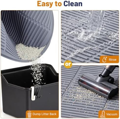 Cat Litter Mat XL, 46x35in Extra Large Waterproof Litter Box Mat
