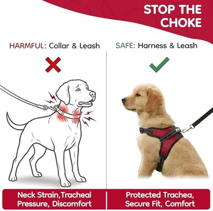 No Pull Reflective Adjustable Dog Harness