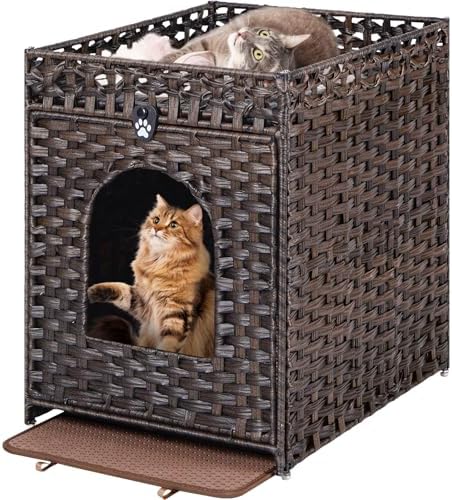 Snughome Cat Litter Box Enclosure Furniture Hidden