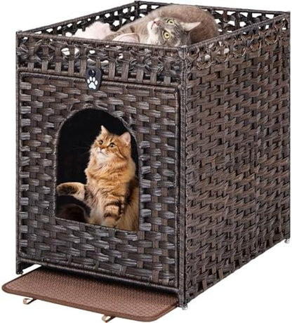 Snughome Cat Litter Box Enclosure Furniture Hidden