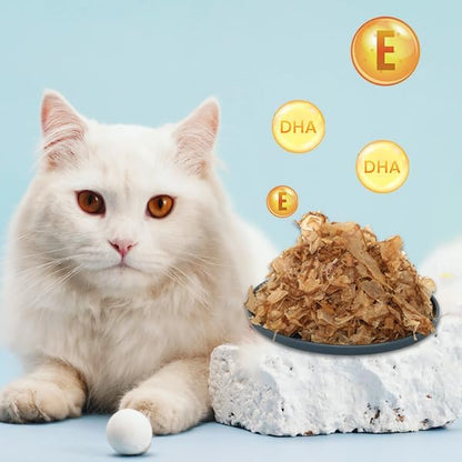 Purrfectpaws Premium Dried Bonito Flakes: Delicious Treats for Dogs & Cats - All-Natural and High in Protein - 4oz Bag