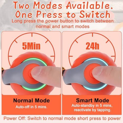 BABORUI 2Pack Orange Interactive Cat Toy Ball