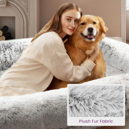 Murago Human Dog Bed for Adults, Light Grey