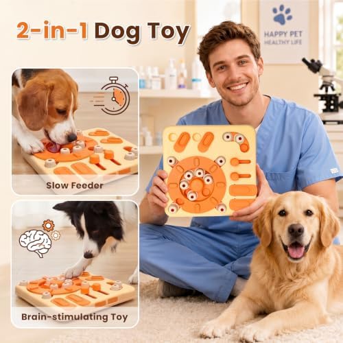 Dog Puzzle Toy, 4-Level Interactive Dog Toys
