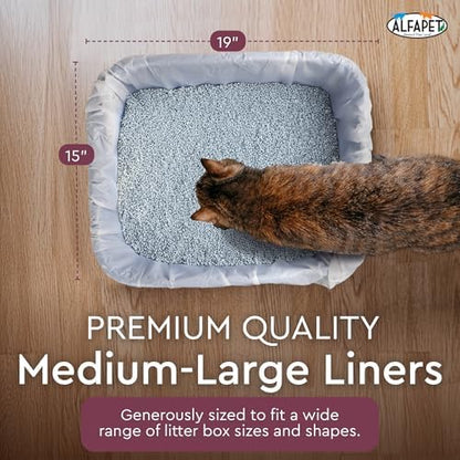 Alfapet Cat Litter Box Liners Large 12 Count