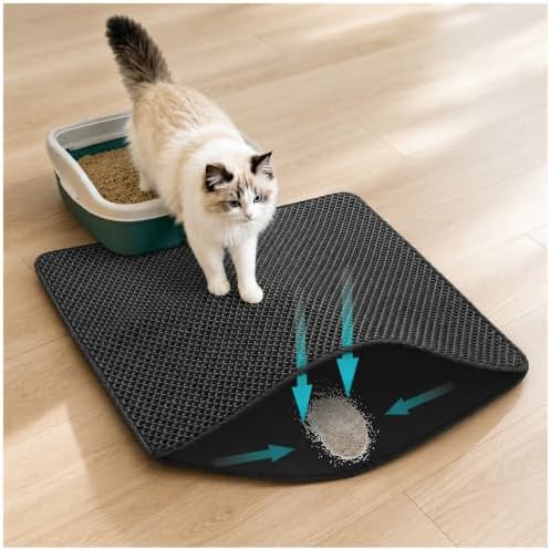 Cat Litter Mat for Litter Box Washable Urineproof