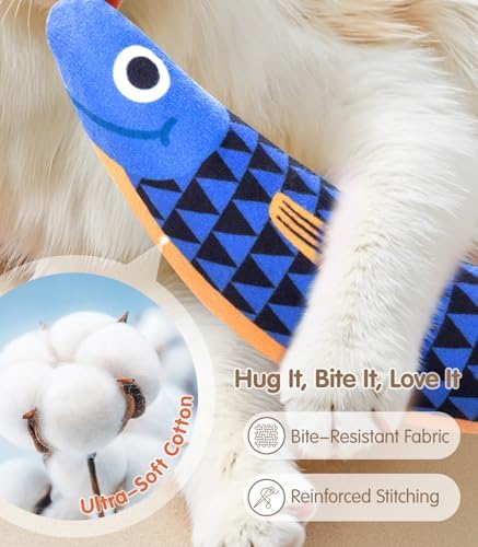PetBusy Cat Toys with Interactive Soft Chew Kicker Cat Toys