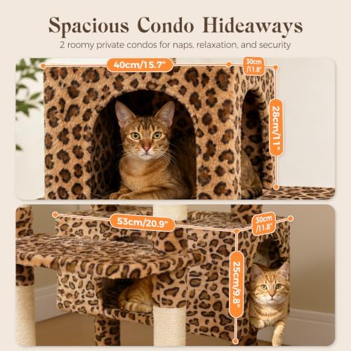 PAWZ Road 72" Leopard Tall Cat Tree