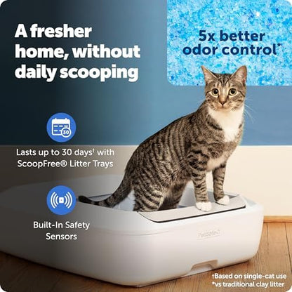 PetSafe ScoopFree Crystal Plus Self-Cleaning Litter Box