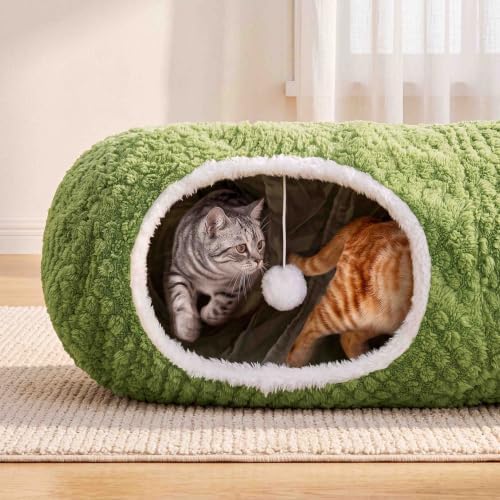 Cat Tunnel Bed with 20 Cat Toys, Kitten Toys