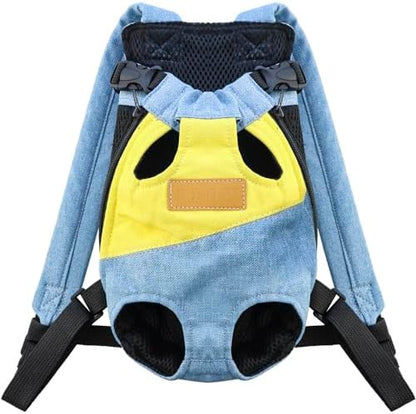 Pet Carrier Backpack, Adjustable Backpack Legs Out Easy-fit Chest Carrier