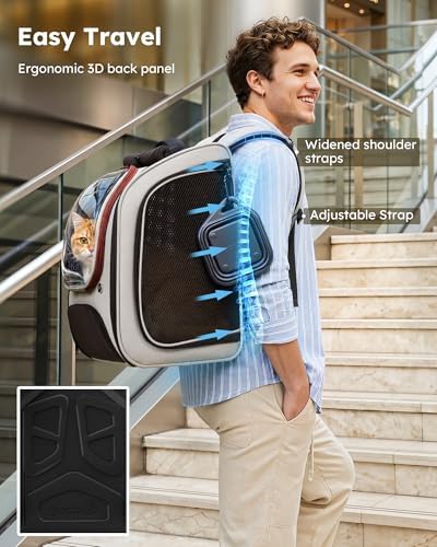 Pecute Dog Backpack Carrier, Large Space Dog Bubble Backpack