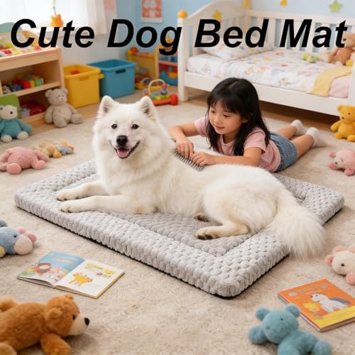 Dog Bed Mat - Reversible Dog Crate Bed Mats, Soft & Breathable Kennel Pad