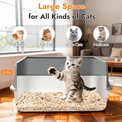 Vivifying XL Stainless Steel Litter Box