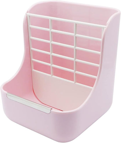 Litewoo Rabbit Hay Feeder Food Bowl Feeding Rack for Small Animal Guinea Pig Chinchilla Bunny Cage Accessories