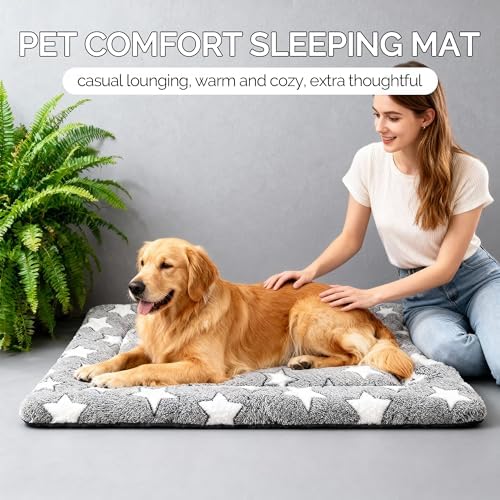 Dog Bed Mat, Reversible Crate Pad & Durable Dog Bed