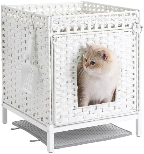 SETVSON Cat Litter Box Enclosure Hidden Litter Box Furniture