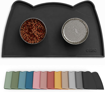 Silicone Pet Feeding Mat – Waterproof Non-Slip Bowl Mat, 36 Options