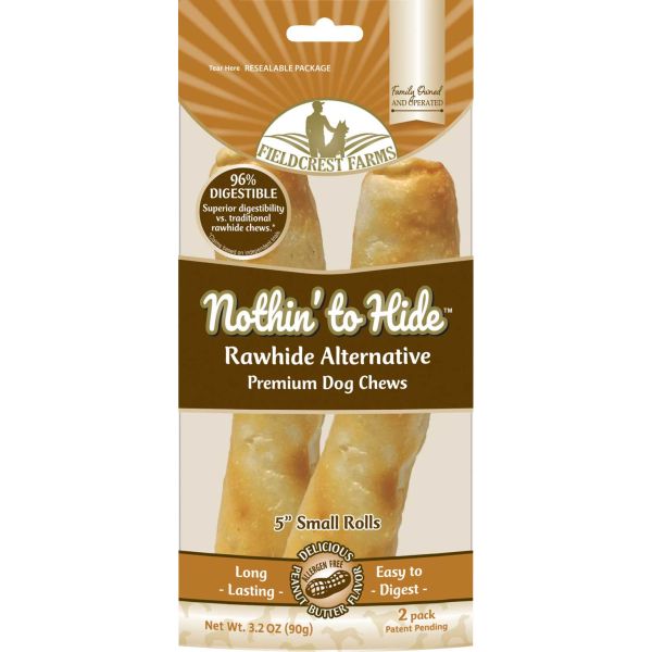 Nothin' To Hide Small Rolls Peanut Butter (5inch 2pk) (3.2oz)