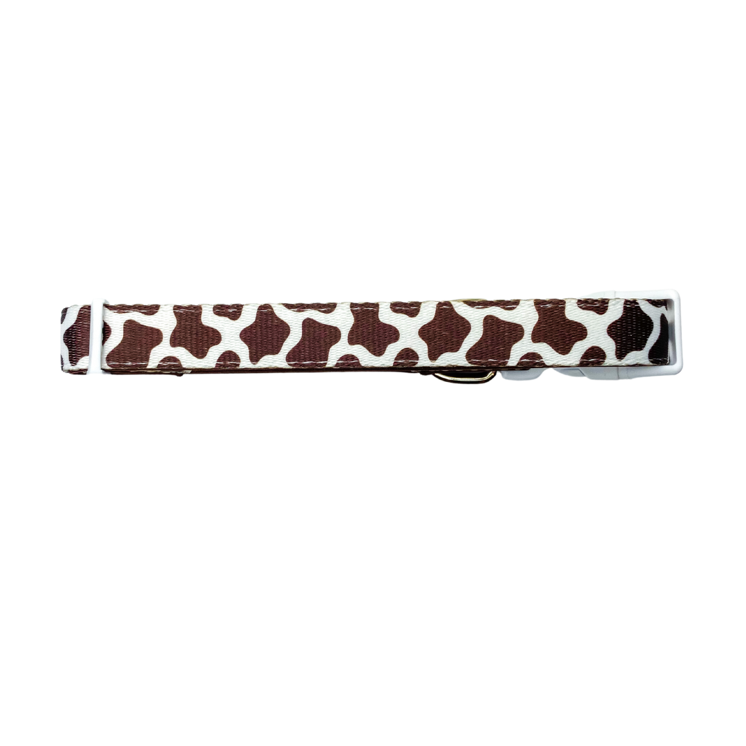 Chocolate Cow Collar