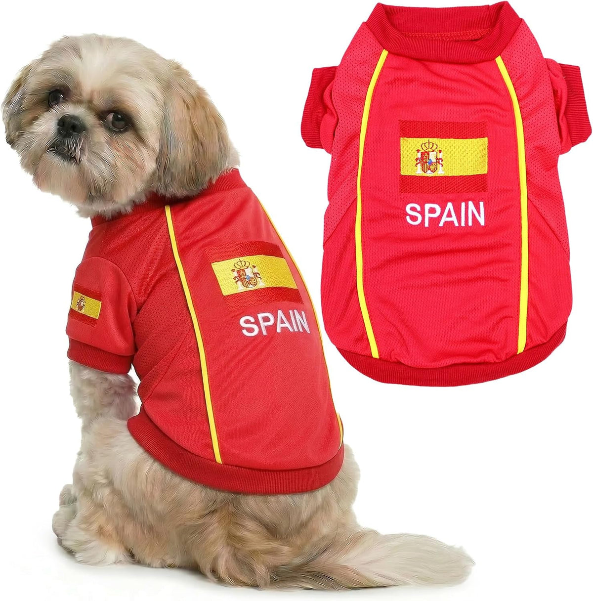 Parisian Pet Soccer Jersey for Dogs – Breathable Mesh Team Jersey, XS–5XL