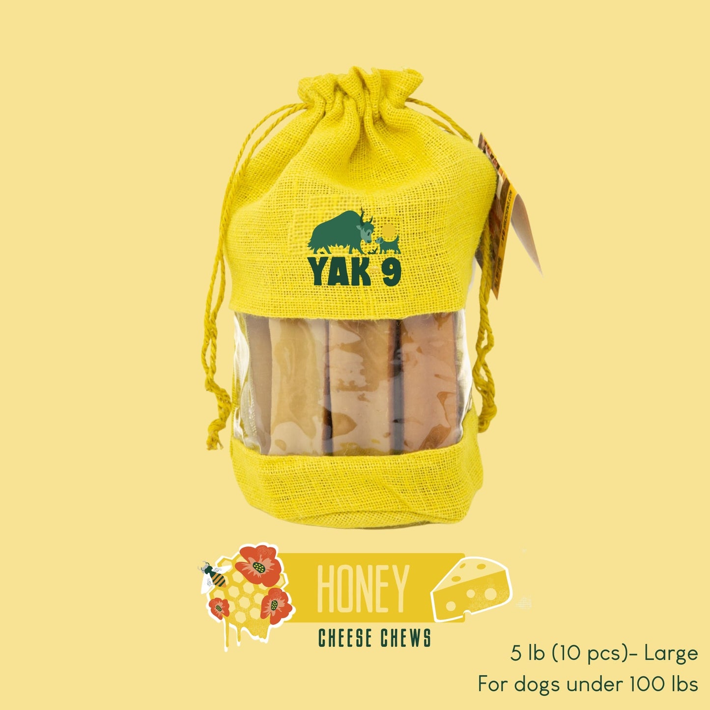 Honey Cheese Chews for Dogs