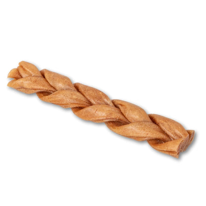 All-Natural Braided Collagen Stick Dog Treats, Supports Joint, Skin & Coat Health – 6-Inch Standard (25/case)