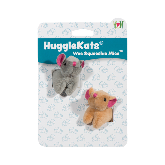HuggleKats® Wee Squooshie™ Mice Cat Toys, 2 Pack