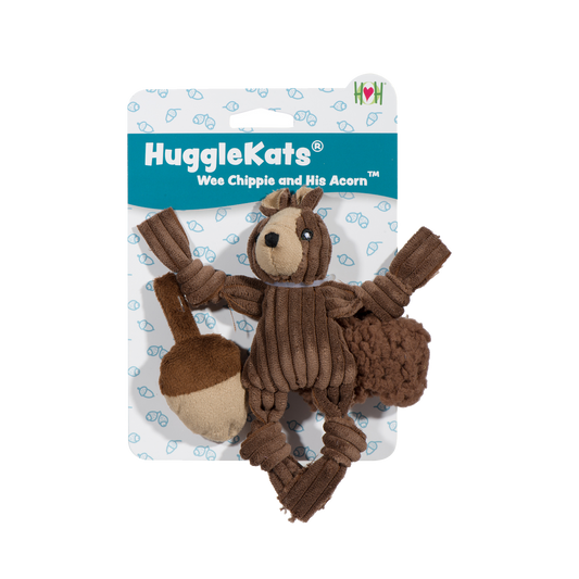 HuggleKats® Wee Chippie and His Acorn Cat Toy Set