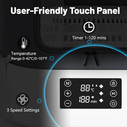 Automatic Foldable Pet Dryer Box 360° Airflow Grooming Blower for Dogs Cats