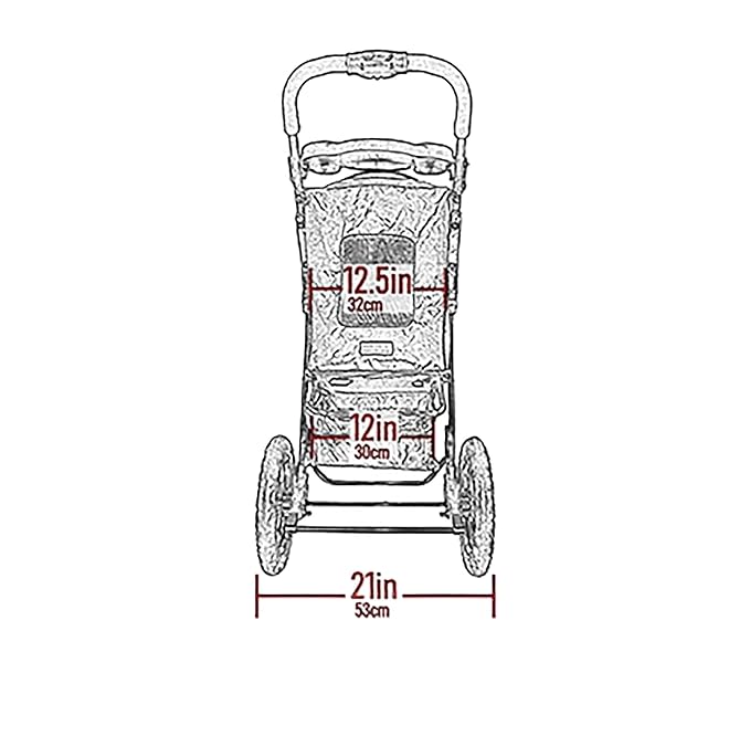 Pet Gear No-Zip Jogger Pet Stroller for Cats/Dogs, Zipperless Entry, Airless Tires, Easy One-Hand Fold, Cup Holder + Storage Basket, Hunter