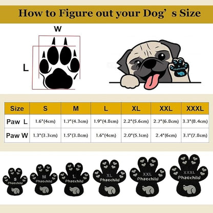 Dog Paw Pads Anti-Slip Grips,Dog Paw Protectors for Senior Dogs on Hot Pavement,Provides Traction to Keep Them from Slipping on Smooth Floors 12 sets-48 Pads Black XXXL