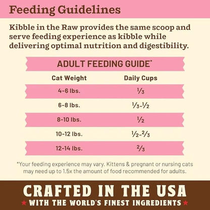 Primal Kibble in The Raw, Freeze Dried Cat Food, Beef, Scoop & Serve, Made with Raw Protein, Whole Ingredient Nutrition, Crafted in The USA, Dry Cat Food, 24 Ounce (1.5 lb) Bag