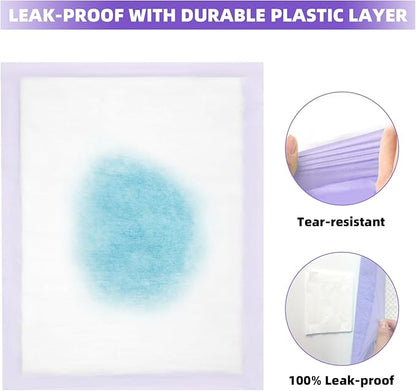 IMMCUTE Cat Pads 16.9" X 11.4", 30 Ct | Pee Pads for Cats | Thickened 6-Layer Super Absorbent Pads | Pee Pads for Tidy Cats Breeze Litter System | Cat Pee Pads