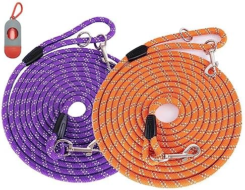 Long Dog Leash for Dog Training 15FT/30FT/50FT, Dog Rope Leashes
