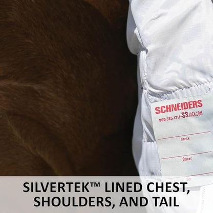 Schneiders Soft Interlock Mesh II Zebra Horse Fly Sheets | Striking Zebra Pattern for Fly Deterrence & Superior UV Protection