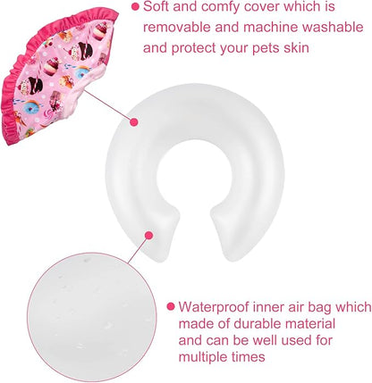 CuteBone Inflatable Dog Collar Alternative for Large Dogs After Surgery-Double Adjustable Neck Range P23SO00102L