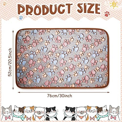 Tatuo 4 Pack Fleece Dog Blanket