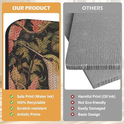 2 Pack Cat Wall Scratcher, Art Cat Scratching Board