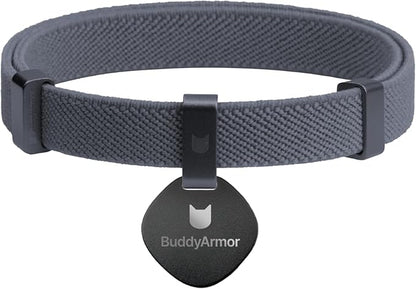 Safety Cat Collar and ID Tag Set - Elastic Quick Release, Non Breakaway Cat Collar Personalized Anodized Aluminum Engraved Pet Name Tag, Lightweight for Kitten and Small Large Cats