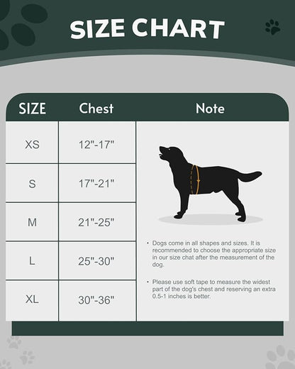 MIDOG No-Pull Dog Harness | Adjustable & Reflective Pet Harness Leash Set for Small Medium Large Dogs Walking, Training| No Choke, Front Clip, Soft Padded Vest with Easy Control Handle - Green, L