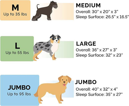 Furhaven Cooling Gel Dog Bed for Medium/Small Dogs w/ Removable Bolsters & Washable Cover, For Dogs Up to 35 lbs - Pinsonic Quilted Paw L Shaped Chaise - Titanium, Medium