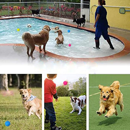 Squeaky Dog Toy Balls 3-Pack – Interactive Fetch Balls for Small, Medium & Large Dogs